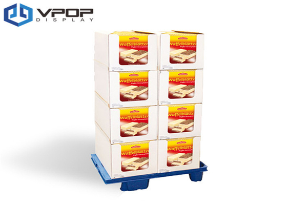 China UV Treatment Cardboard Pallet Display , Eco - Friendly Corrugated Pallet Display supplier