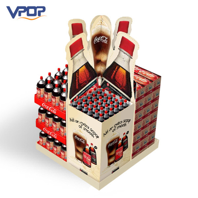 China Promotional Pallet Display Stands CMYK Printing Professional For Chain Store supplier