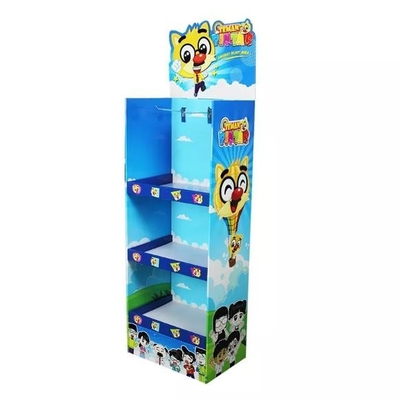 Supermarket Cardboard POS Display , Custom Shelf Display Rack For Kids Toy