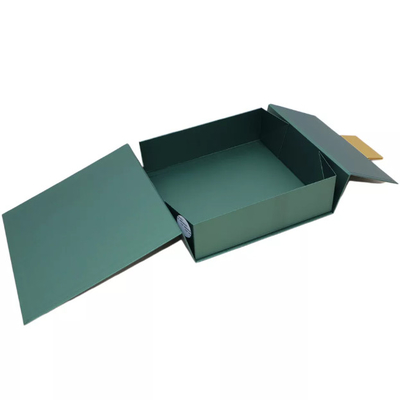 Luxury Gift Rigid Cardboard Packaging Box With Magnetic / Ribbon Folding