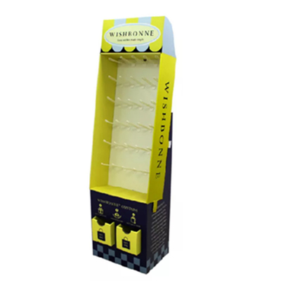 Retail Supermarket Cardboard Hook Display Corrugated Recyclable