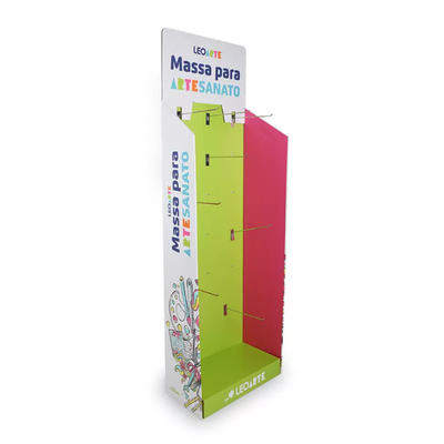 Kids Toys Cartoon Cardboard POS Display Paperboard Stand With Hook