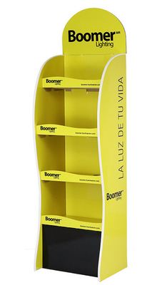 Folding Point Of Sale Cardboard Displays Stands 4C Printing