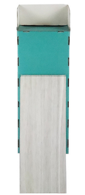 EE Flute Retail Cardboard Shelf Display Single Side Coated
