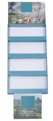 RoHS Cardboard Shelf Display POS Stands CMYK 4C Printing